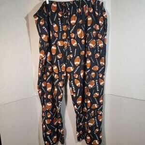 Cozee Corner Men's Lounge Pants Size 5X Black/Blue Football